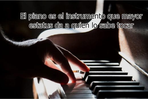 El piano es el instrumento que mayor estatus da a quien lo sabe tocar